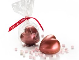 Individual Hot Chocolate Heart Bombes